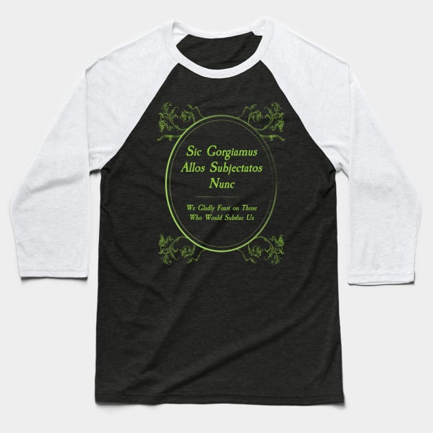 Addams Family Credo- Baseball T-Shirt by Pixel Paragon